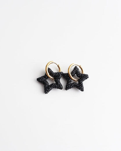 Toned Crystal Star Earrings