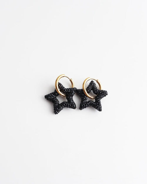 Toned Crystal Star Earrings