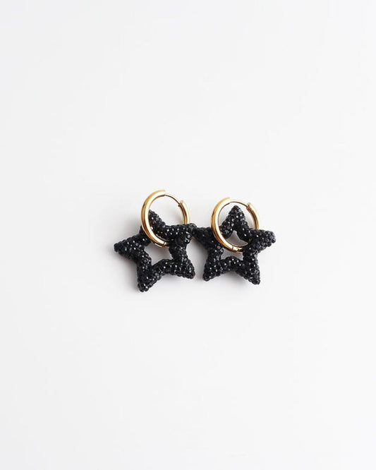 Toned Crystal Star Earrings