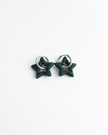 Toned Crystal Star Earrings