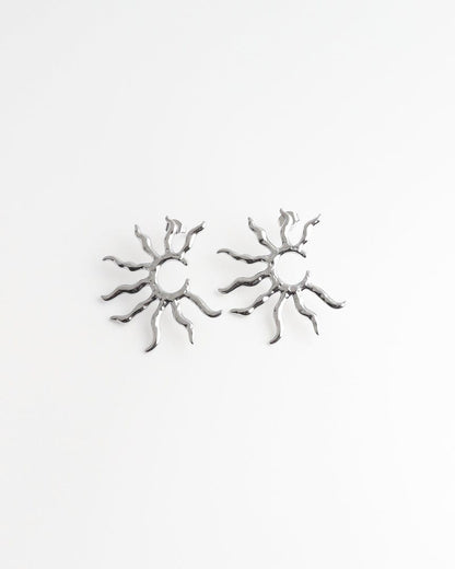 Sunburst Statement Stud Earrings