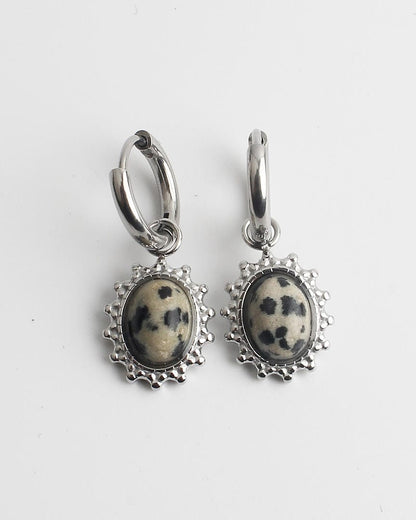 Jolie Earrings Natural Stone Stainless Steel