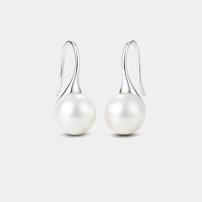 Elegant Drop Earrings with Pearls