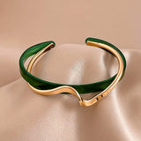 Minimalist Wave Shape Cuff Bracelet