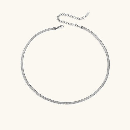 Timeless Herringbone Gold Necklace