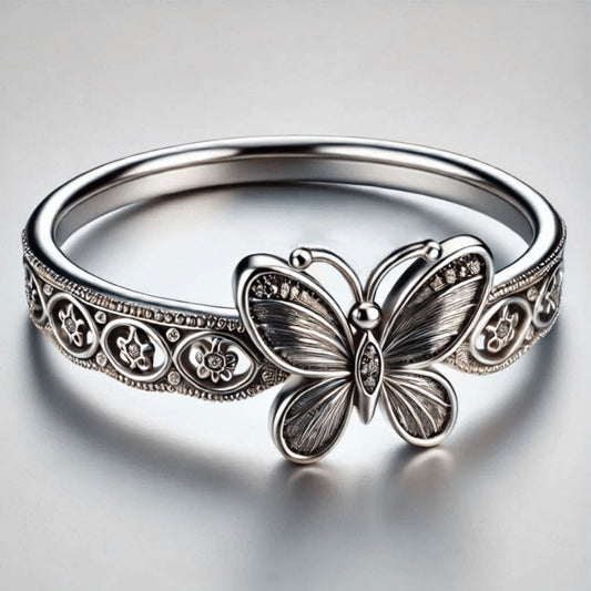 Ethereal Butterfly Floral Ring