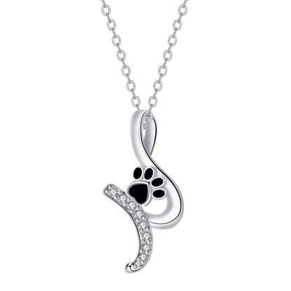 Paw Print Pendant Necklace