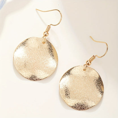 Simple Irregular Round Earrings