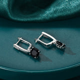 Noir Glam Drop Earrings