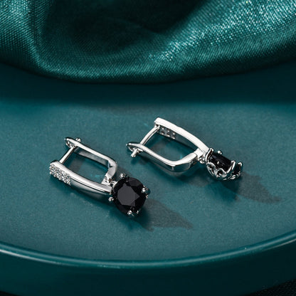 Noir Glam Drop Earrings
