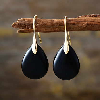 Refined Teardrop Charm Earrings