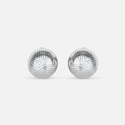 Elegant Silver Circle Earrings