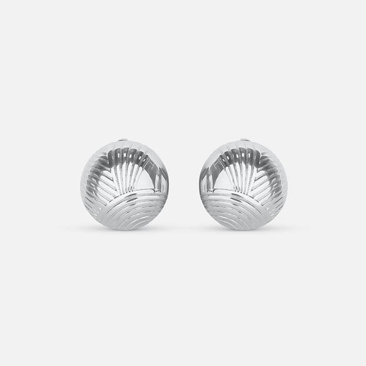 Elegant Silver Circle Earrings