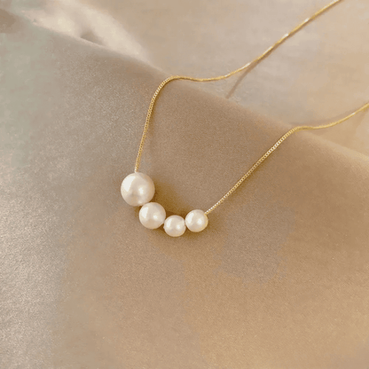 Unique Gold Freshwater Pearl Necklace