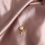 Eternal Floral Rose Necklace