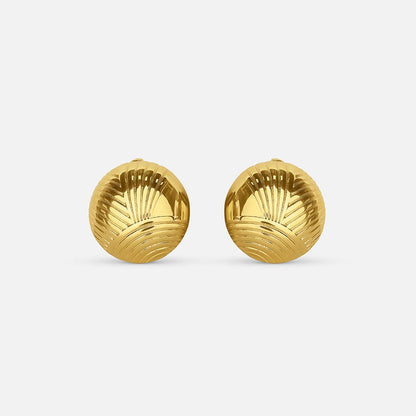 Elegant Gold Circle Earrings