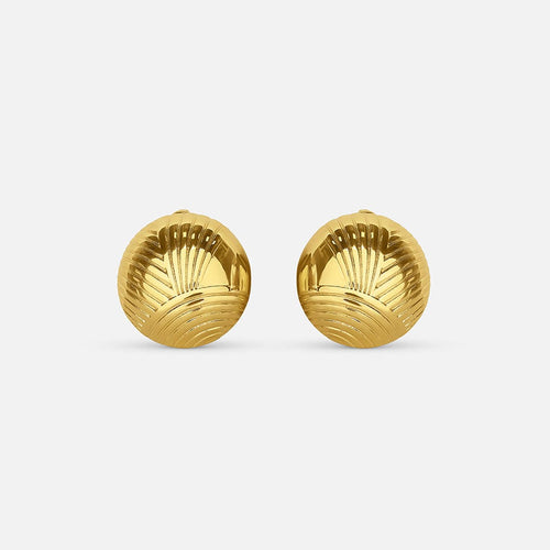 Elegant Gold Circle Earrings