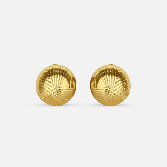 Elegant Gold Circle Earrings