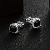 Iced Chics Square Stud Zirconia Earrings