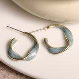 Elegant Twisted C-Shaped Earrings