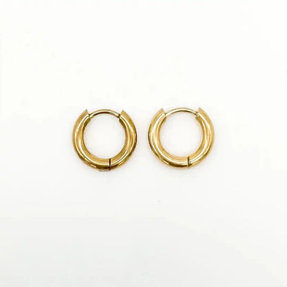 Sleek Huggie Hoop Earrings