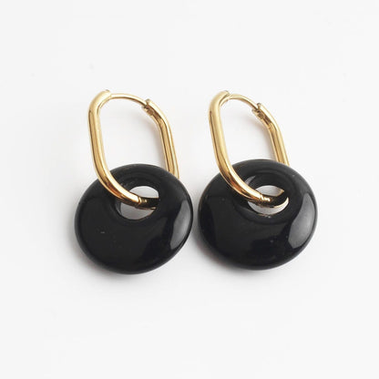 Tirza Earrings Natural Stone