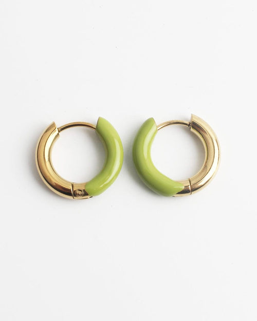 Happy Colorful Hoop Earrings
