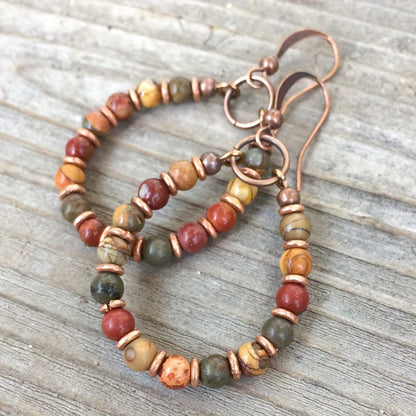 Vintage Creative Teardrop Bead Earrings