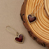 Bohemian Style Drip Heart Earrings
