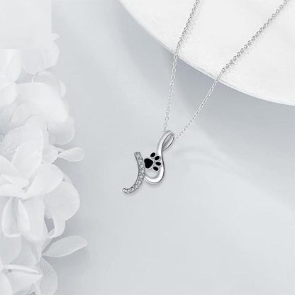 Paw Print Pendant Necklace