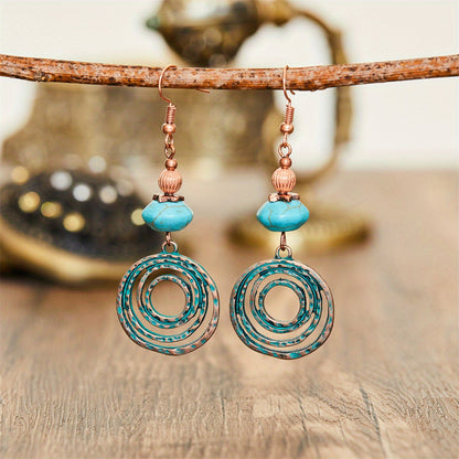 Retro Bohemian Hoop Earrings