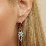 Minimalist Bohemian Leaf Inlays Earrings