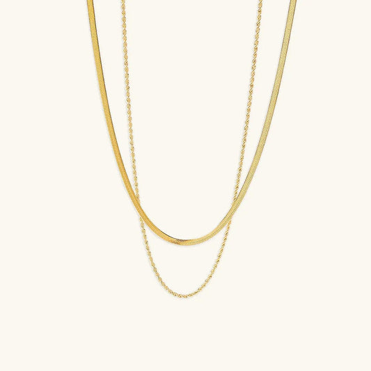 Luxe Gold Double Necklace