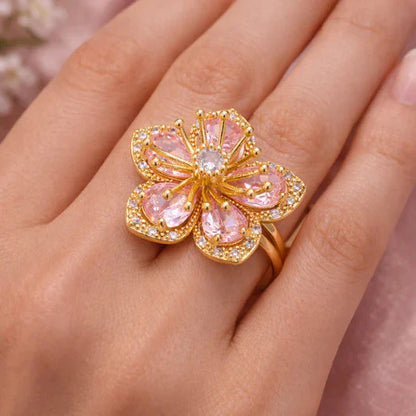 Pink Crystal Majesty Ring