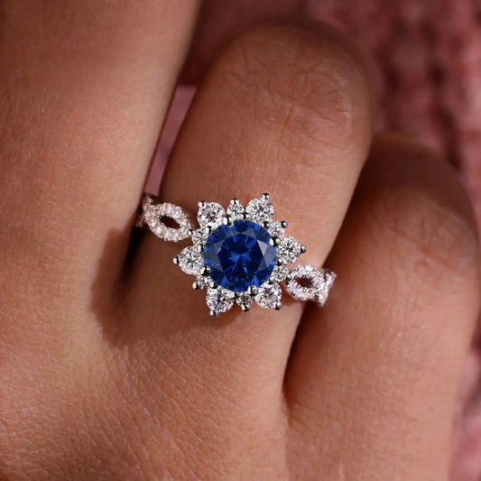 White Gold Sapphire Ring
