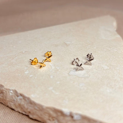 Gold or Silver Starlight Studs