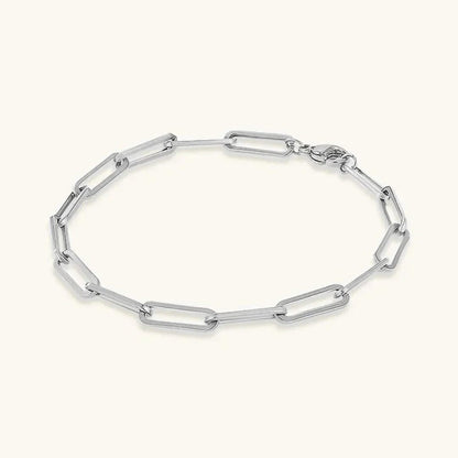 Elegant Gold Paperclip Bracelet