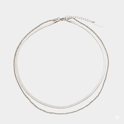 Elegant Flow Layered Necklace Set