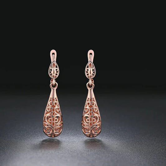 Ornate Filigree Teardrop Earrings