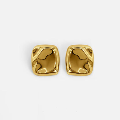 Molten Gold Statement Earring