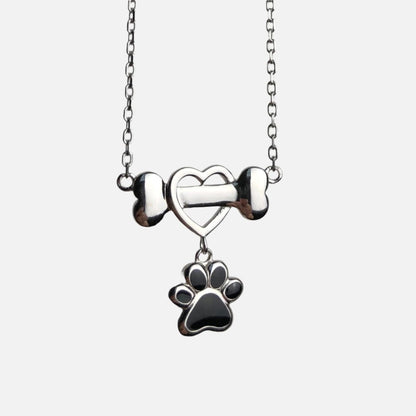 Dainty Dog Paw Stainless Steel Necklace