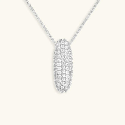 Bubble Initial Crystals Necklace