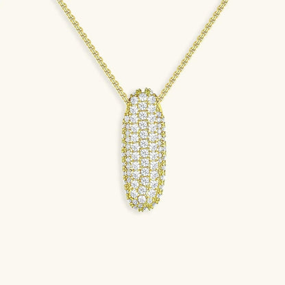 Bubble Initial Crystals Necklace