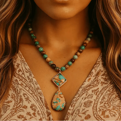 Intense Jasper Healing Energy Necklace