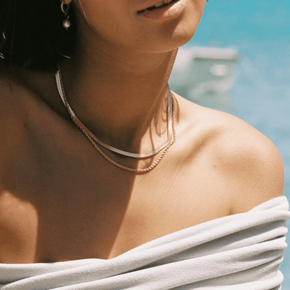 Elegant Flow Layered Necklace Set