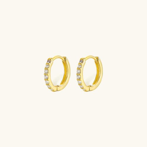 Elegant Huggie Gold Earrings