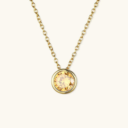 Radiant Gemstone Gold Chain