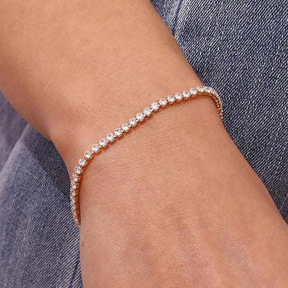 Elegant Crystals Tennis Bracelet