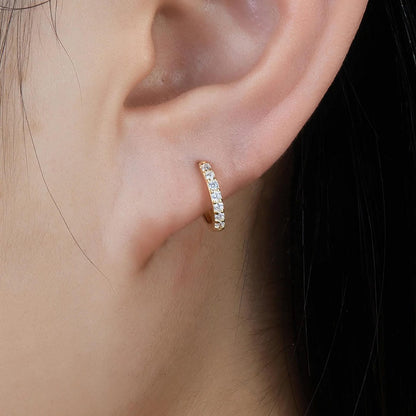 Elegant Huggie Gold Earrings