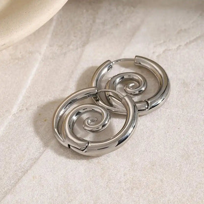 Timeless Gold Spiral Earrings